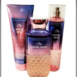 Bath and Body Works Rare Bundle Discontinued PASTEL SKIES 3pcs Set Dainty Femini